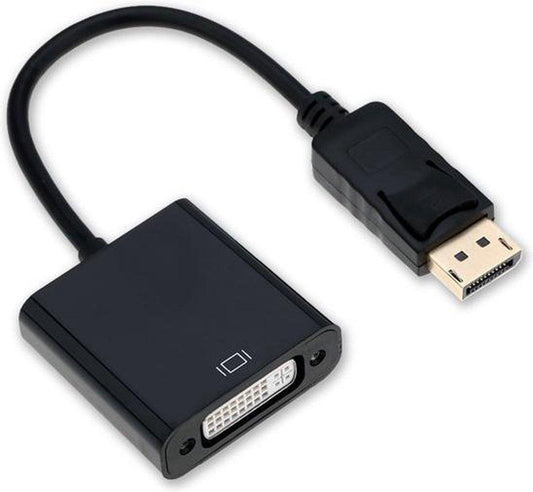 Garpex® Adaptateur Displayport vers DVI-I - DP vers DVI - Adaptateur DP vers DVI - Convertisseur Full HD 1080P