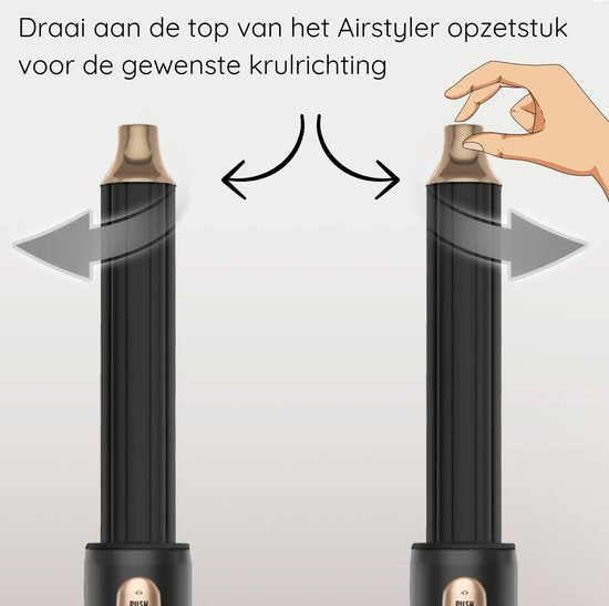Sansbeauté® 8-in-1 Airstyler with Diffuser - Hairwrap - Multistyler - Hairdryer Brush Short Hair - Dupe - Hair styler - Hair dryer - Heat brush - Curling brush - Curling iron - Styling brush - Coldshot
