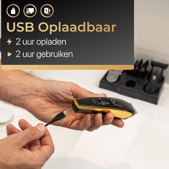 Wellshave 5 in 1 Beard Trimmer Men Pro - Tondeuse barbe et corps