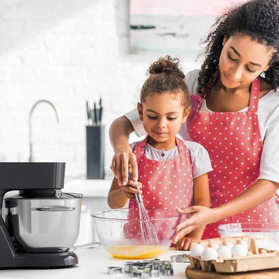 KitchenBrothers Robot de cuisine - Affichage et minuterie - Robot de cuisine - 6L - 1400W - Anthracite