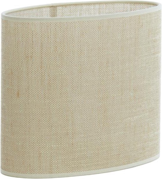 Light & Living Abat-jour ovale Sendai - Sable - 30 x 15 x 25 cm - Moderne