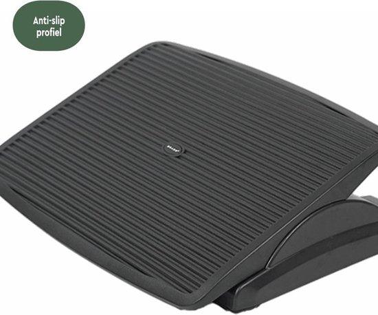 BRASQ Repose-pieds ergonomique pour bureau - Accessoires de bureau - Réglable - Antidérapant - Repose-pieds banc