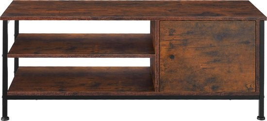 tectake - Meuble TV Meuble TV Durban - industriel foncé - 110x40x45,5cm - 404640
