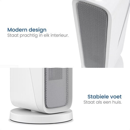 Chauffage soufflant - Gologi - avec thermostat - Chauffage électrique - Radiateur - Fonctionne avec application et commande tactile - 1500W