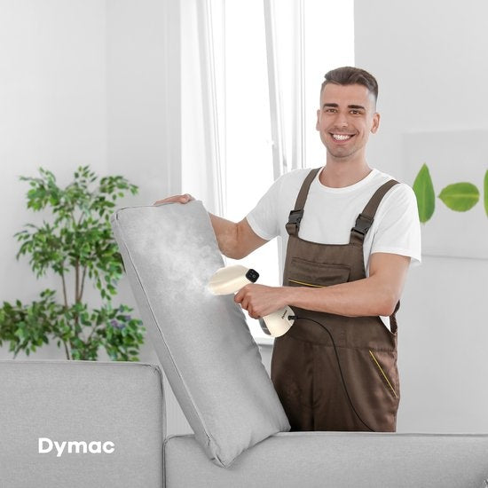 Dymac SilkSteam Fusion - Nettoyeur à vapeur - Vêtements et meubles à la vapeur - Vaporisateur portatif - Vêtements à la vapeur - Brosse à peluches incluse