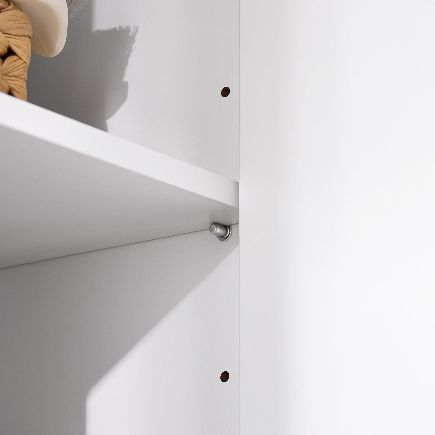 SoBuy BZR150-W Armoire de toilette haute avec sac à linge - Blanc - 70x37x170 cm