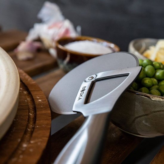 Boska Coupe-pizza Monaco+ - Rouleau à pizza - acier inoxydable - Coupe-pizza ergonomique - Boîte cadeau - Idées cadeaux pour hommes - Ustensiles de cuisine - Accessoires de cuisine - Garantie à vie
