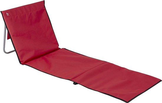 Bo-Camp - Tapis de plage/chaise longue - Lota - Rouge