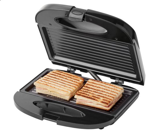 Tomado TGS2000B - Fer à toasti - Gril - Sans PFAS - Toasti maker - 21,5 x 12 cm - 750 watts - Noir