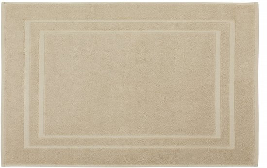Tapis de bain DoubleDry Hotel 50 x 80 cm – 100 % coton – Doux et absorbant – Beige taupe