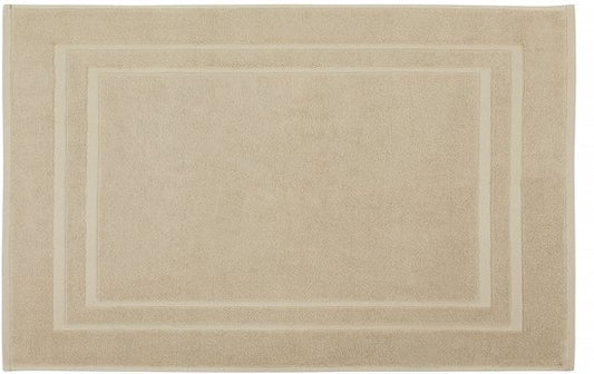 Tapis de bain DoubleDry Hotel 50 x 80 cm – 100 % coton – Doux et absorbant – Beige taupe
