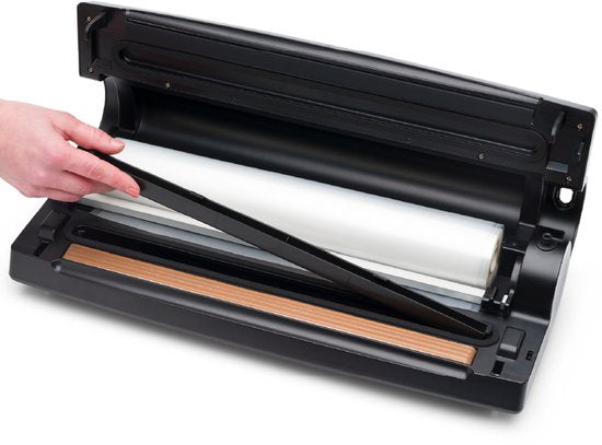 Solis Vac Prestige Maxi 5706 - Machine à emballer sous vide avec sacs sous vide et papier d'aluminium - Machine à emballer sous vide avec fonction Marinator et tuyau d'arrosage - Extra Large