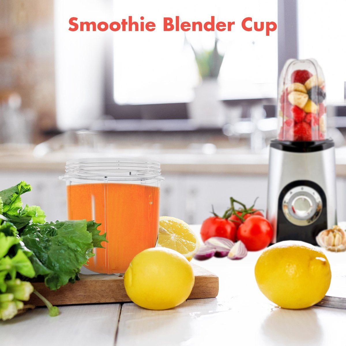 KitchenBrothers Smoothie Blender Small Cup - 300 ml - 1 pièce - Convient à KB678