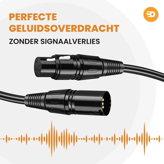 Drivv. Premium XLR Cable - Câble pour microphone - Mâle vers femelle 3 broches - 3 mètres