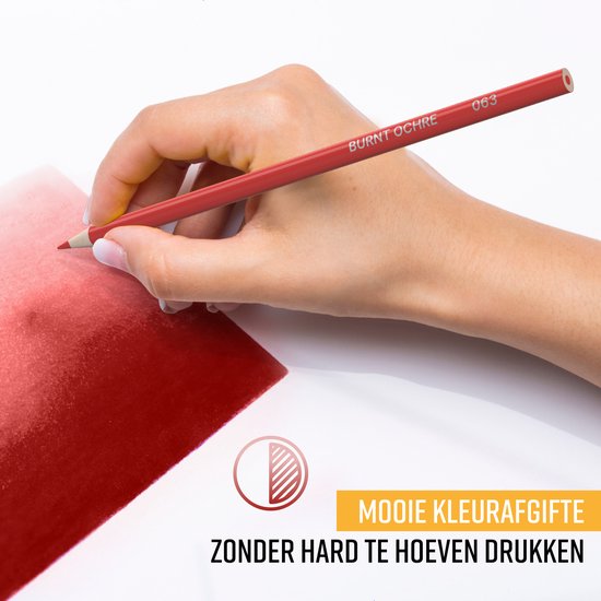 NAPI 72 Crayons de couleur avec cours vidéo - Set professionnel - Crayons à base d'huile - Set de dessin pour adultes et enfants
