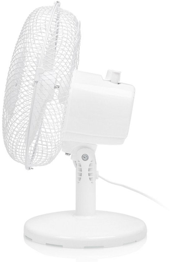 Ventilateur de table Tristar VE-5721 - Ø 23 cm - Blanc - 2 vitesses - Fonction rotation