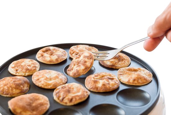 Bestron Poffertjes pan - APFM700SDP - 800W - Poffertjes maker - Electrique - Rose - 5 ans de garantie