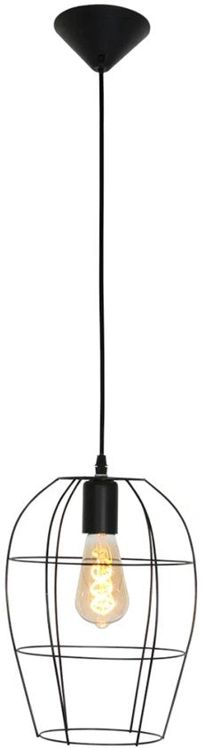 Suspension Minimalics 2705ZW – Noire, réglable de 35 cm à 185 cm, design scandinave, avec douille E27, de la marque Mexlite, fabriquée en métal, en plastique et avec des composants électroniques