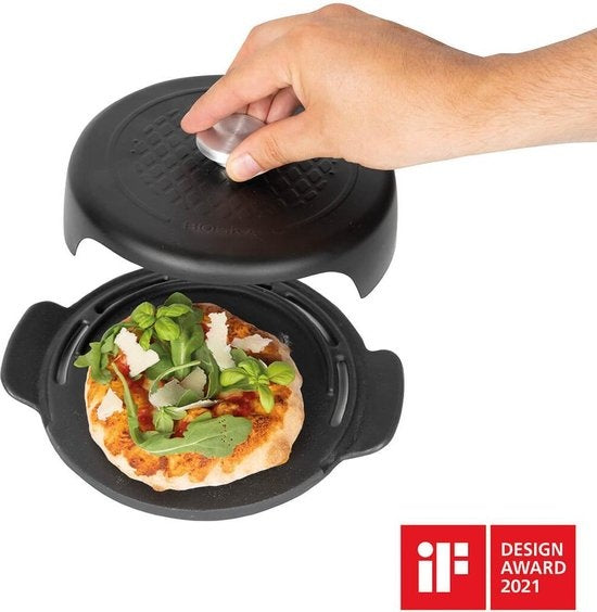 Boska Pizza Baker BBQ Mini - Noir - 23 x 19 x 6cm - Rond - Fonte