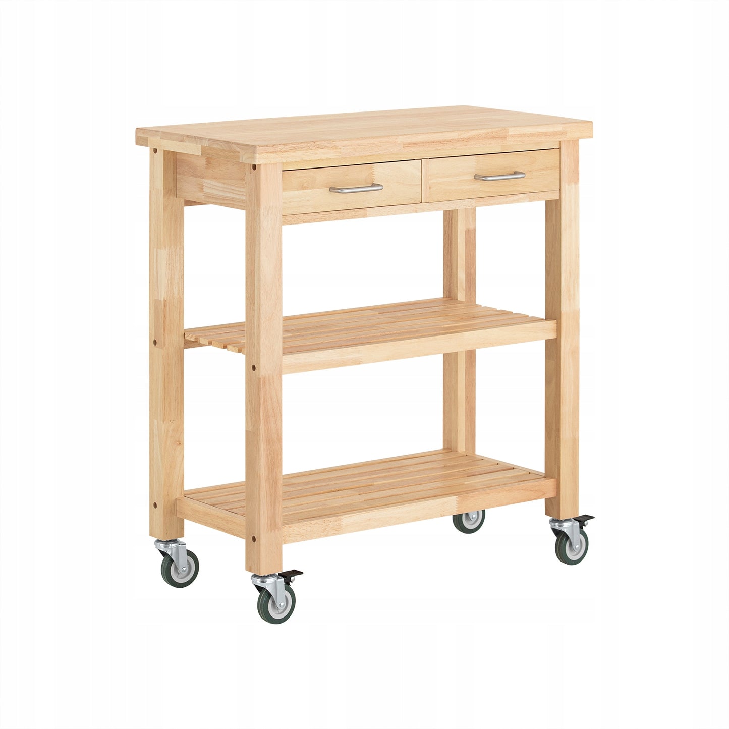 Chariot de cuisine SoBuy FKW24-II-N - Bois de hêtre - 40 x 80 x 90 cm
