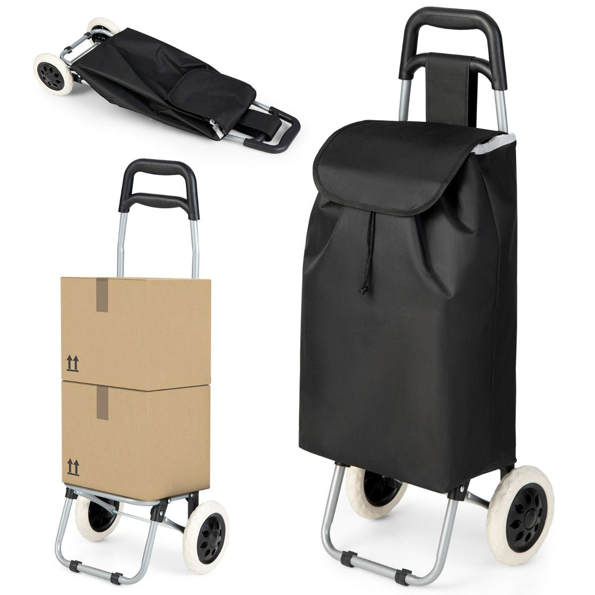Coast Chariot de supermarché - Max. 35 kg - Noir
