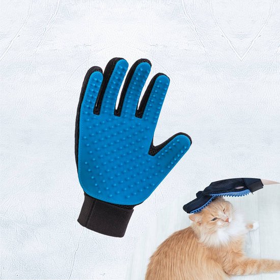 Gant True Touch pour animaux de compagnie - gants de toilettage pour chats et chiens - brosse pour animaux - gant de massage - salon de toilettage pour chiens - gant pour animaux de compagnie - gant-brosse pour animaux