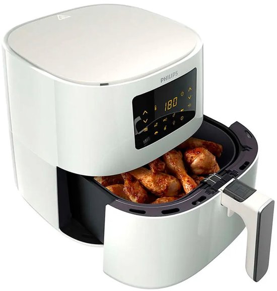 Friteuse Philips série 3000 HD9270/00, 6,2 l - 2 000 W - Friteuse à air chaud, argent/blanc