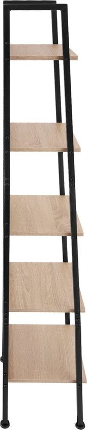 tectake - Etagère murale, échelle, bibliothèque - Folkestone industrial light brown - 404705