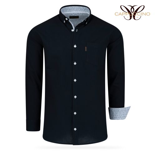 Cappuccino Italia Chemise noire Taille XL