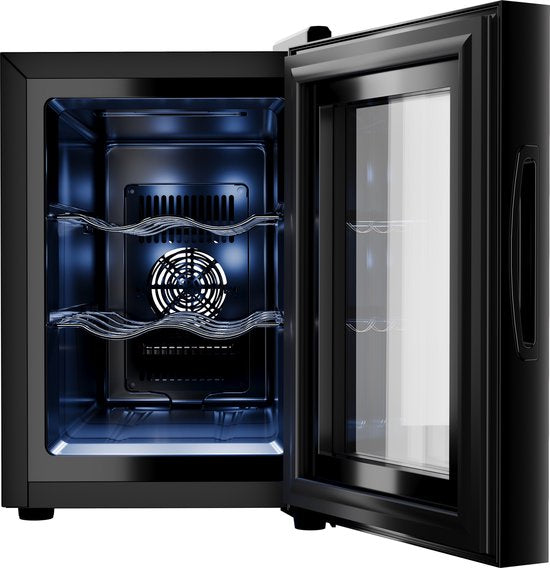 Tristar WR-7506 - Cave à vin 6 bouteilles - Armoire à vin - 5 ⁰C à 18 ⁰C - Noir
