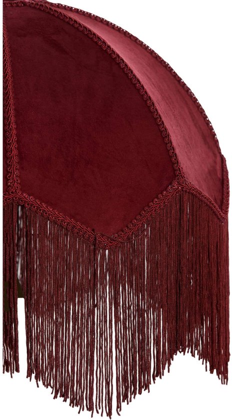Light & Living Abat-jour Malacia - Rouge foncé - Ø 35 cm - Moderne