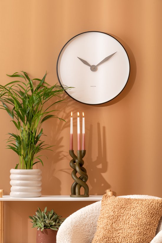Horloge murale Karlsson Albatross - Noir - Ø50cm - Horloge murale moderne