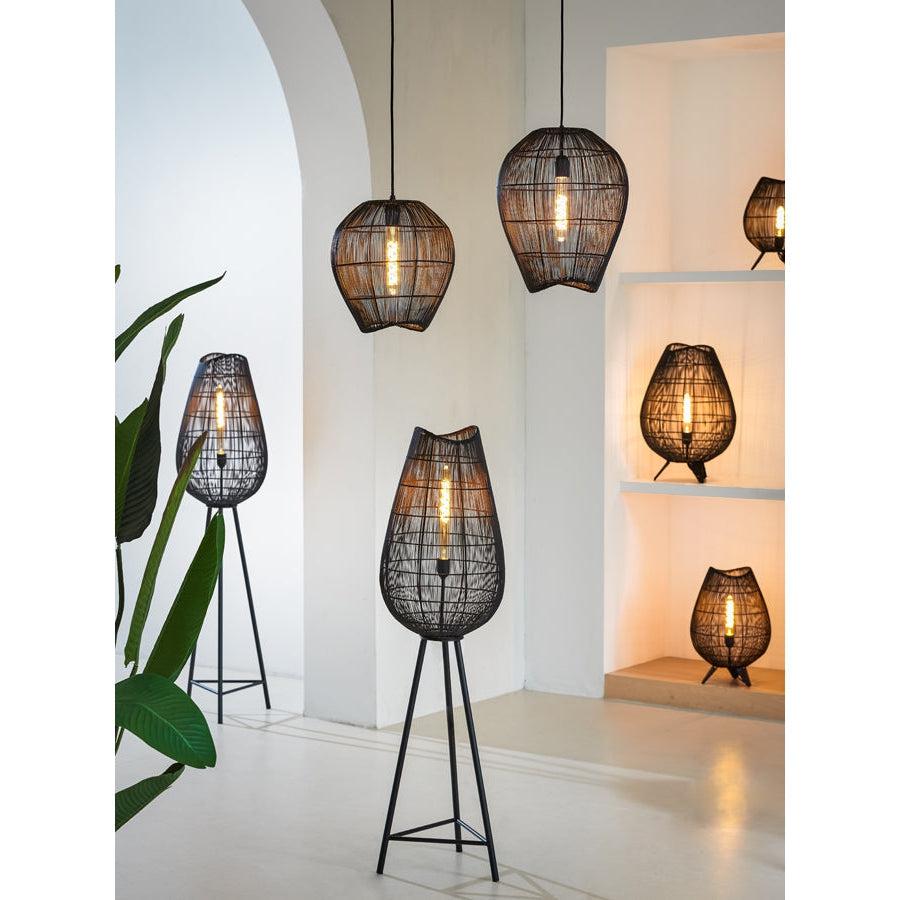 Light & Living - Lampe à poser YUMI - Ø28 cm - Noir