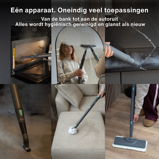 Achaté Nettoyeur à vapeur PRO - Nettoyeur puissant pour tapis, sols et taches - Tue 99,9 % des bactéries