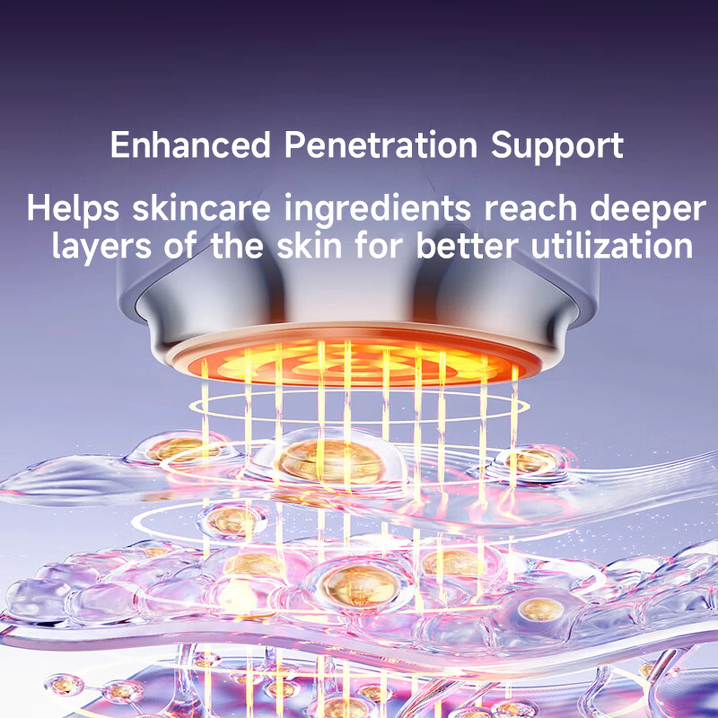 Appareil de soins du visage Haier M1 Superconducting Tower HYU1-M1MAX – EMS et thermothérapie – Violet