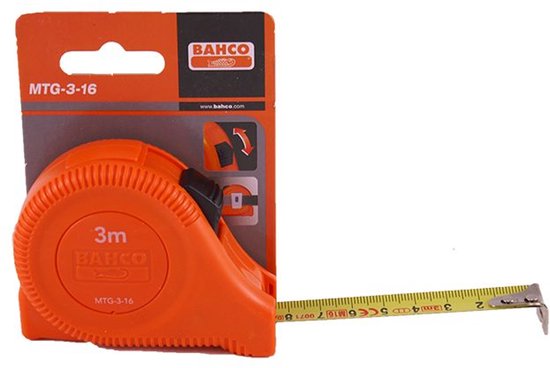 Mètre à ruban Bahco MTG-3-16 - 3 m x 16 mm
