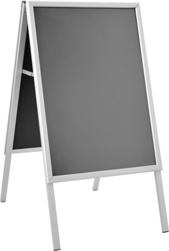 Panneau de trottoir Europel - Cadre à clipser format B1 - 70,7 x 100 cm - Cadre de 32 mm - Présentation recto-verso - Résistant à l'eau - Facile à ranger
