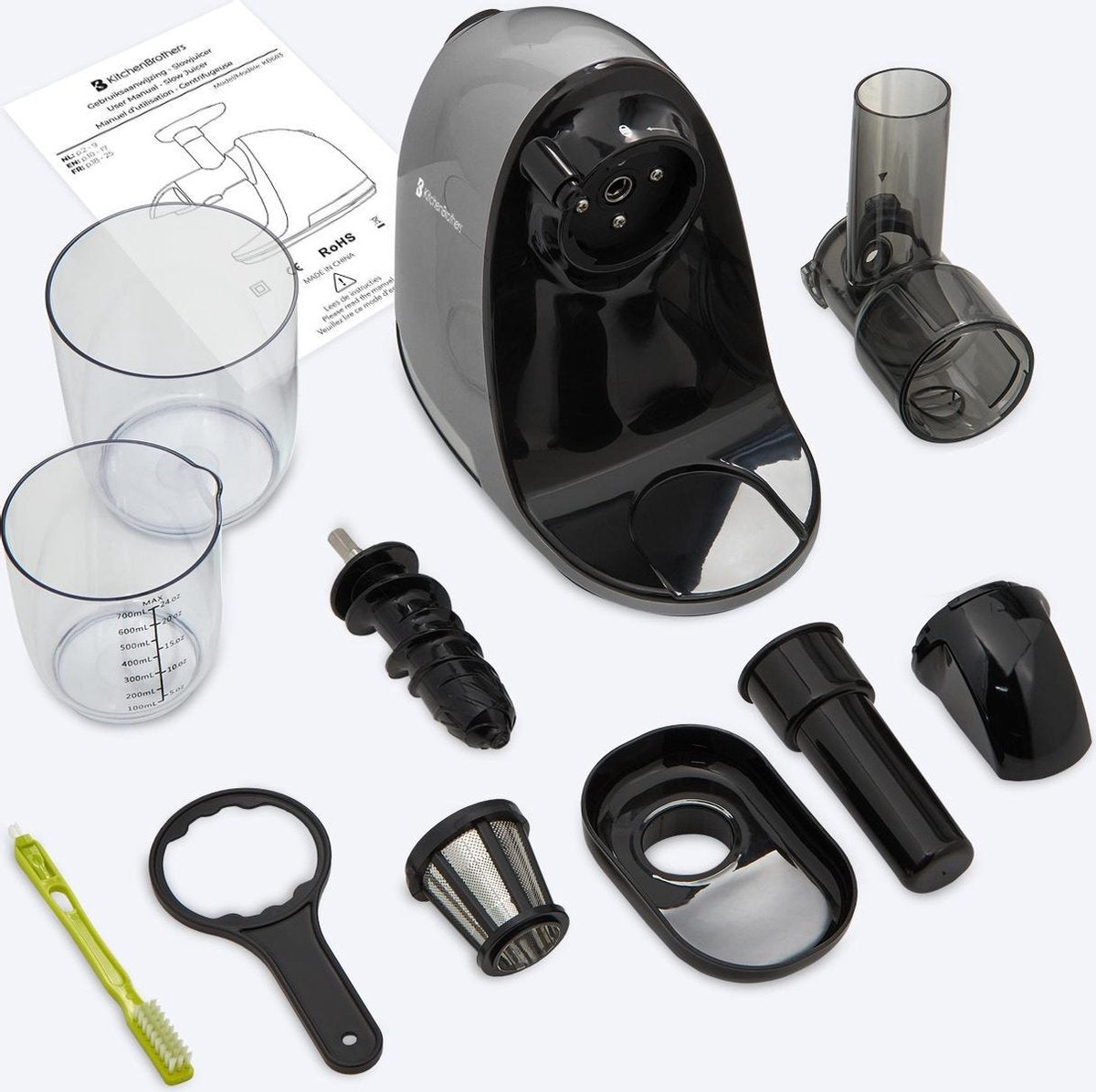 Presse-agrumes KitchenBrothers - 700ml - Gris