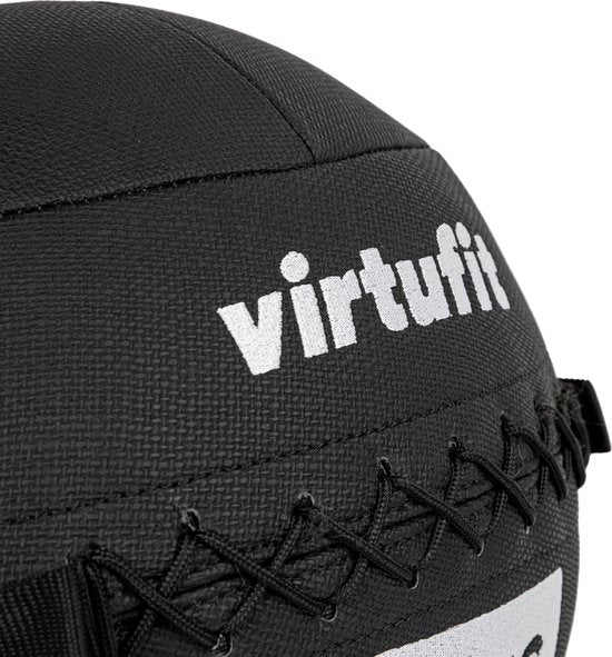 VirtuFit Wall Ball Pro - 7 kg - Fitness - Hyrox Training - Noir - Ballon lesté - Ballon de musculation - Ballon d'entraînement - Wall Ball - Ballon médicinal