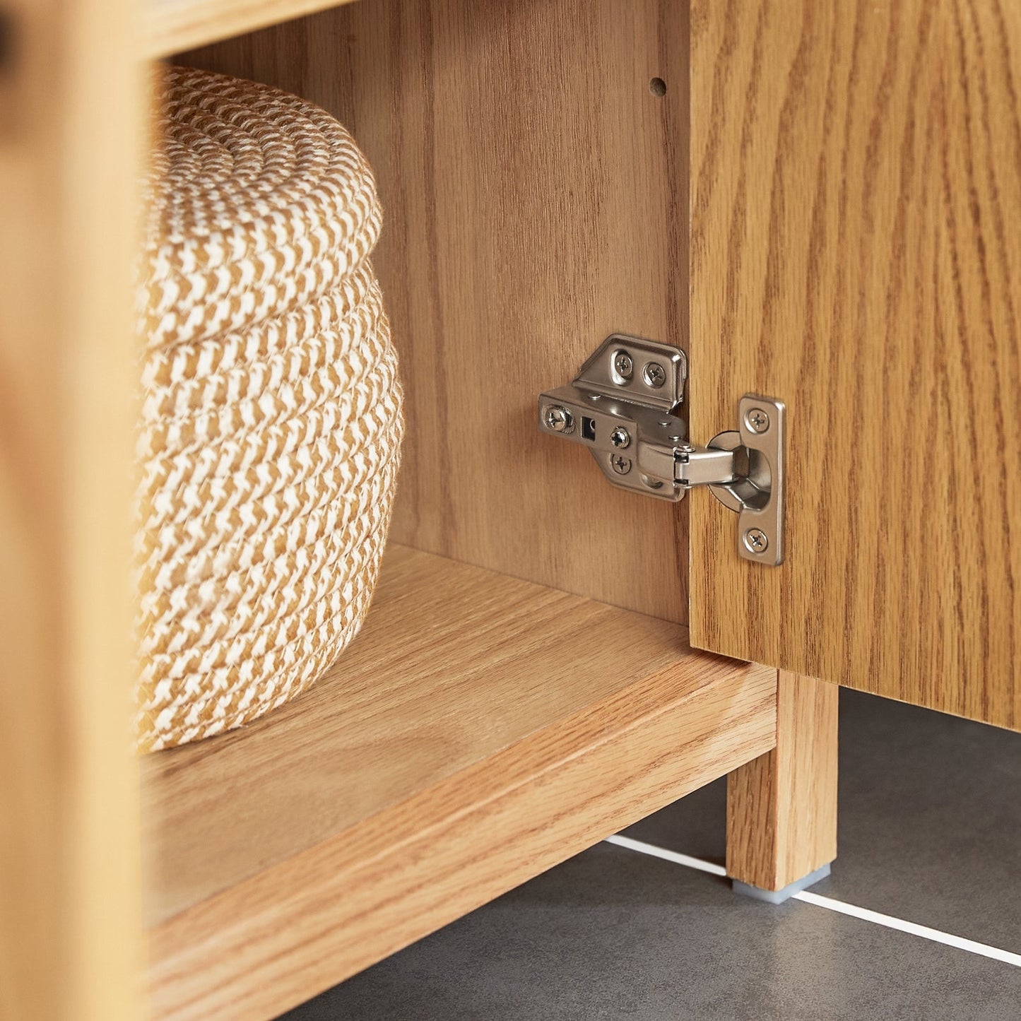 SoBuy Meuble bas pour évier - 2 étagères et 2 portes - Max. 25KG - 60 x 35 x 60 cm - Couleur bois