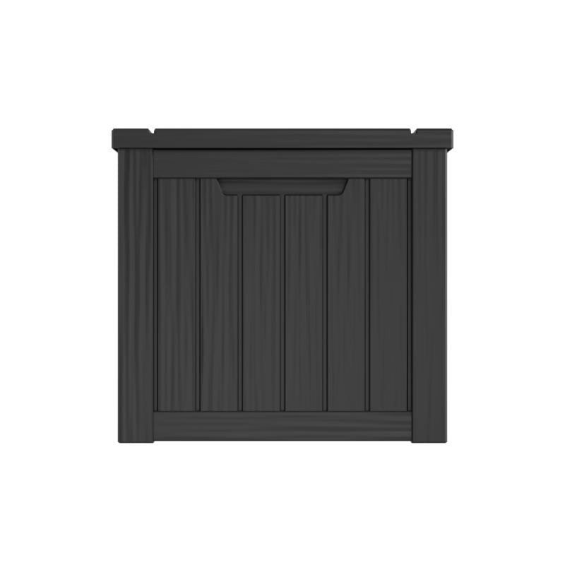 LifeGoods - Boîte de rangement Boîte à coussins M - 142 x 67 x 60 cm - Capacité de 450 litres - Ressort à gaz de luxe et poignées intégrées - Pour set de salon et outils de jardin - Plastique noir