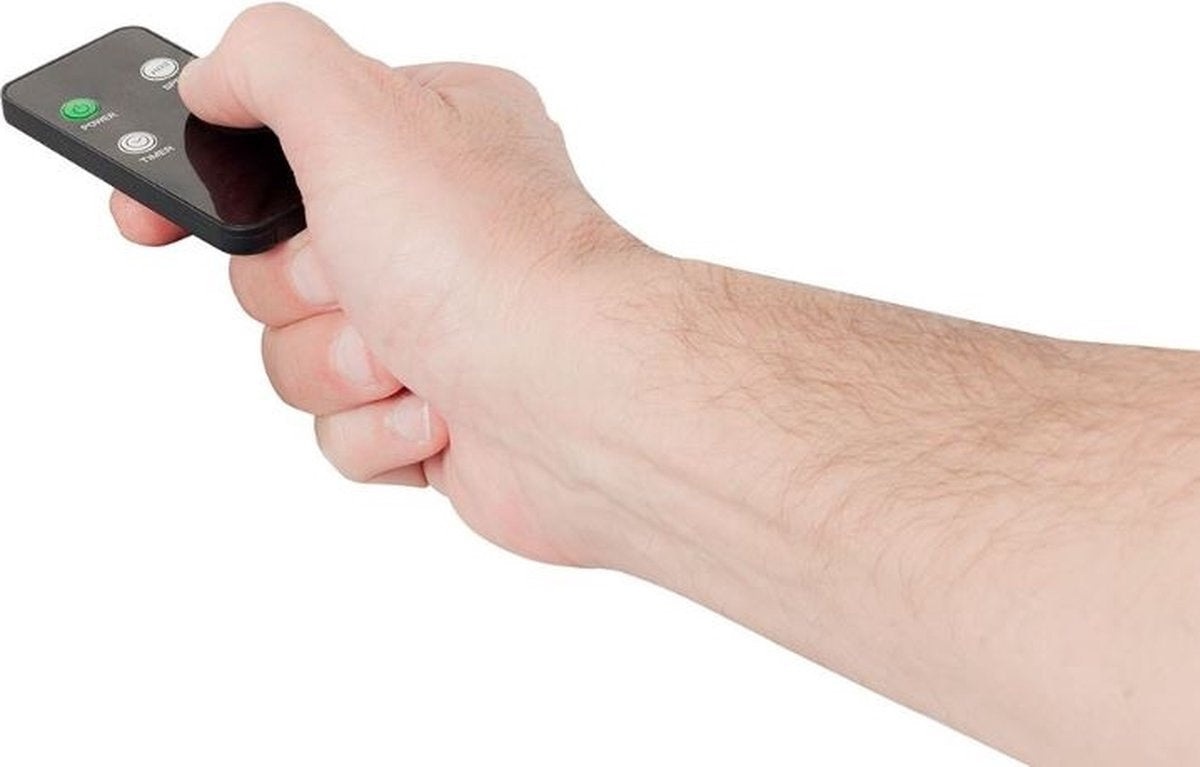 Bestron Torenventilator met aftstandsbediening, Ventilator met 3 snelheidsstanden & 75° graden draaifunctie, incl. Timer, hoogte: 78 cm, 35W, AFT770WRC, kleur: wit