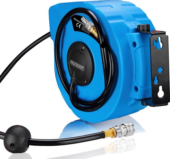 Enrouleur automatique de tuyau d'air comprimé Monzana - 10m - Connexion 1/4