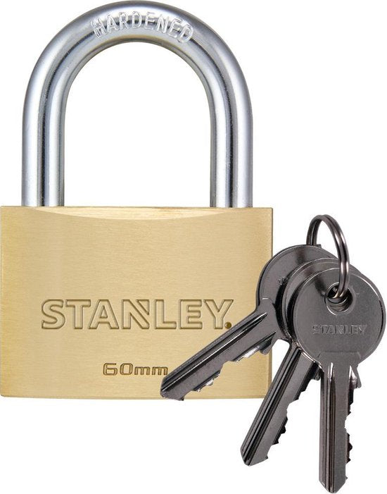 Cadenas Stanley - 60 MM - 2 clés - Laiton massif