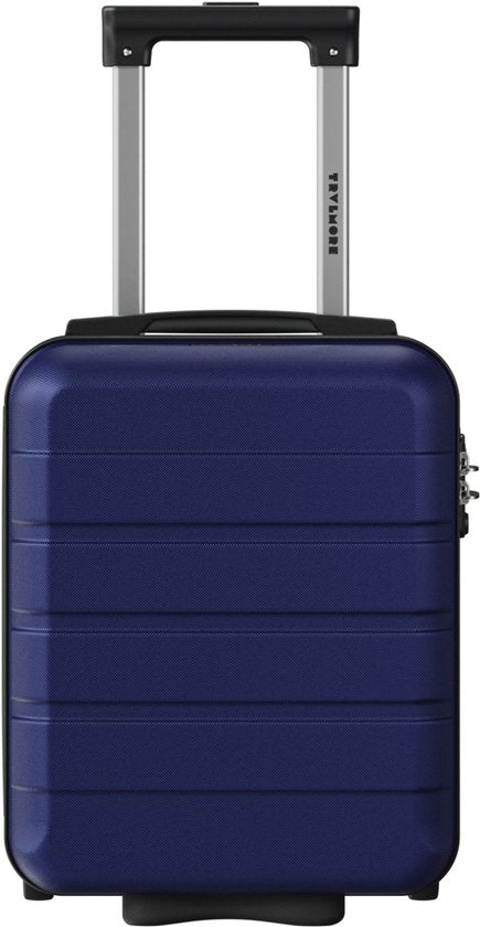 Valise cabine TRVLMORE - 40 x 30 x 20 cm - À placer sous le siège - 24 L - Serrure TSA - 2 roulettes - Bleu foncé