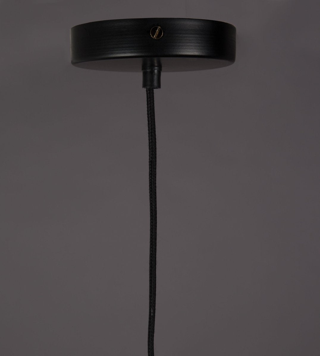 Lampe suspendue - Dutchbone - 230 V - 12x12x150cm - Noire