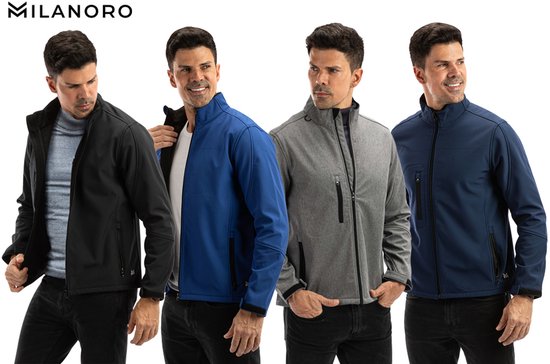 Milanoro - Vestes coupe-vent et imperméables - Veste avec capuche - Marine - XXL