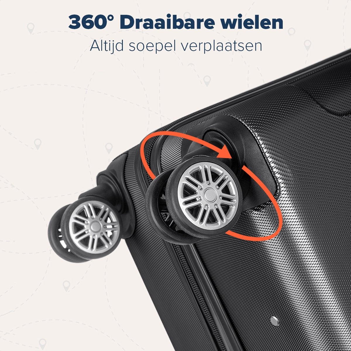 Lot de 2 valises TRVLMORE - 38L + 100L - Noir