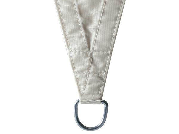 Toile d'ombrage Perel, déperlante, 5 x 5 m, 160 g/m², polyester, carrée, crème