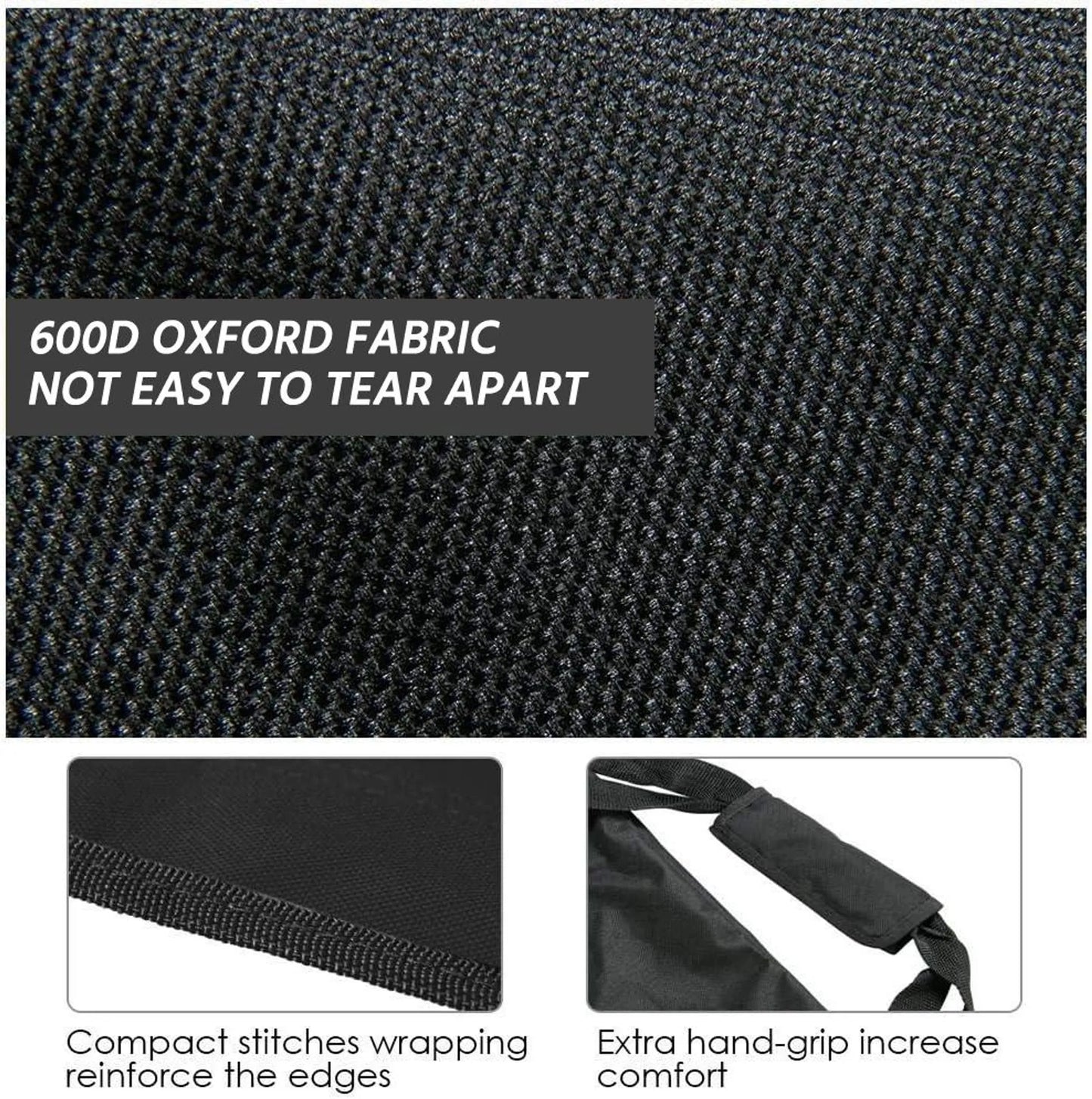 Yaheetech Banc de camping pliable pour 6 personnes - 270 x 49 x 82 cm - équipé d'un tissu 600D Oxford, d'un sac de transport et de poches latérales - pour les équipes sportives et les événements - métal noir